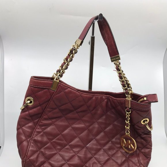 Michael Kors Brown Quilted Leather Shoulder Bag - Picture 4 of 8